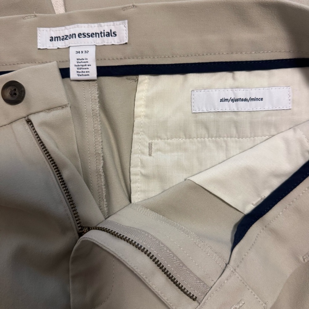 Amazon Essentials Tan Chinos Versatile Style - Picture 2 of 3